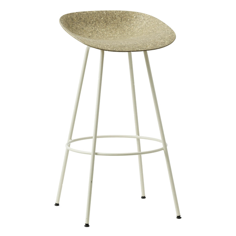 Normann Copenhagen - Mat Barhocker Stahl | H 75 cm / seaweed / cream