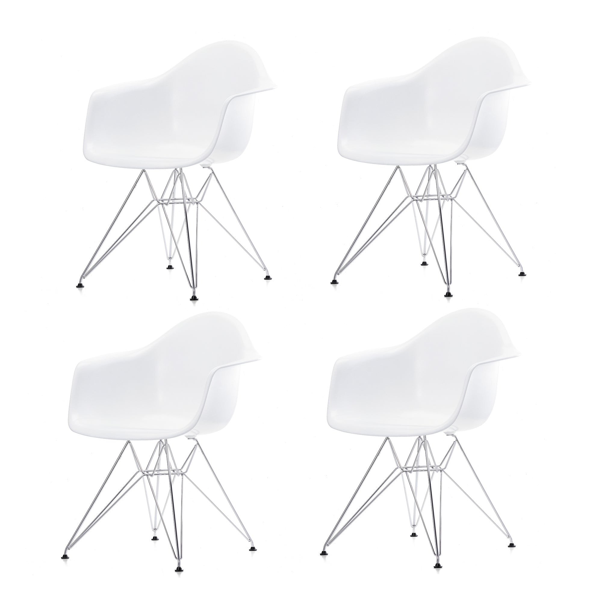 Vitra - Eames Plastic Armchair DAR (4er-Set) | 