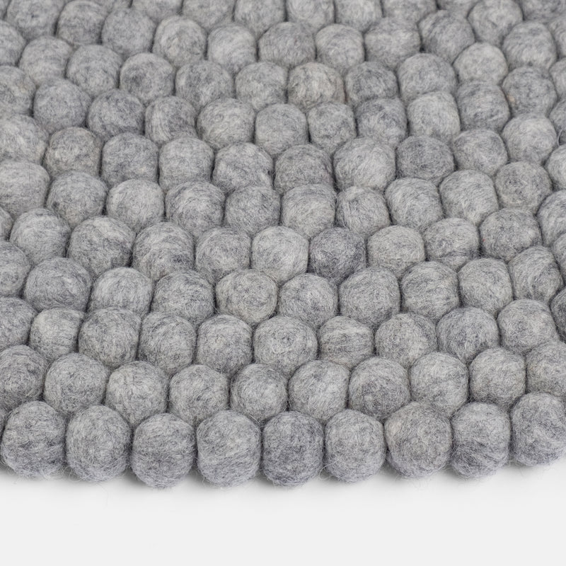 myfelt - Carl Filzkugelteppich rund