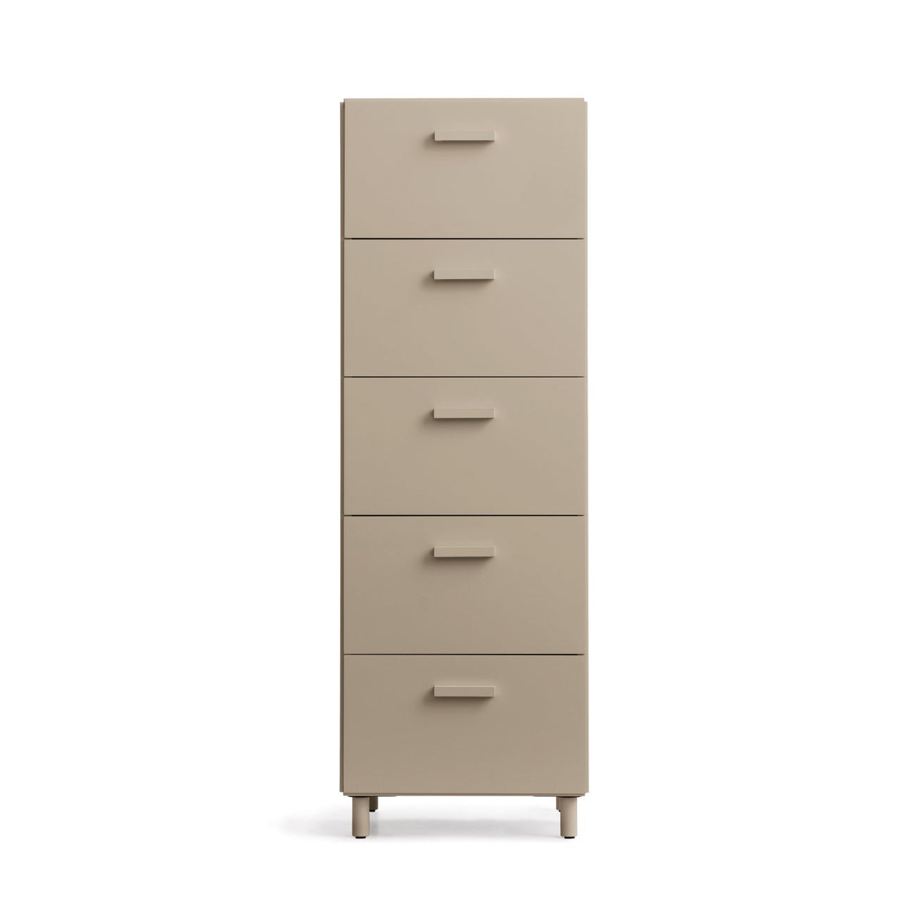 String - Relief Kommode mit Beinen | 41 x 41 x 115 cm / beige