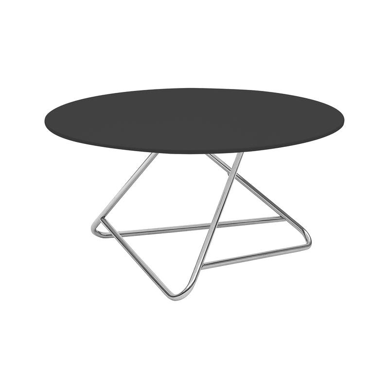 Softline - Tribeca Beistelltisch | small / Chrom/schwarz lackiert