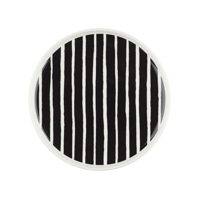 Marimekko - Oiva Piccolo Teller | Ø 20 cm / schwarz/weiß