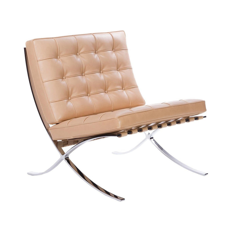 Knoll - Barcelona Sessel | Venezia natur  / Chrom