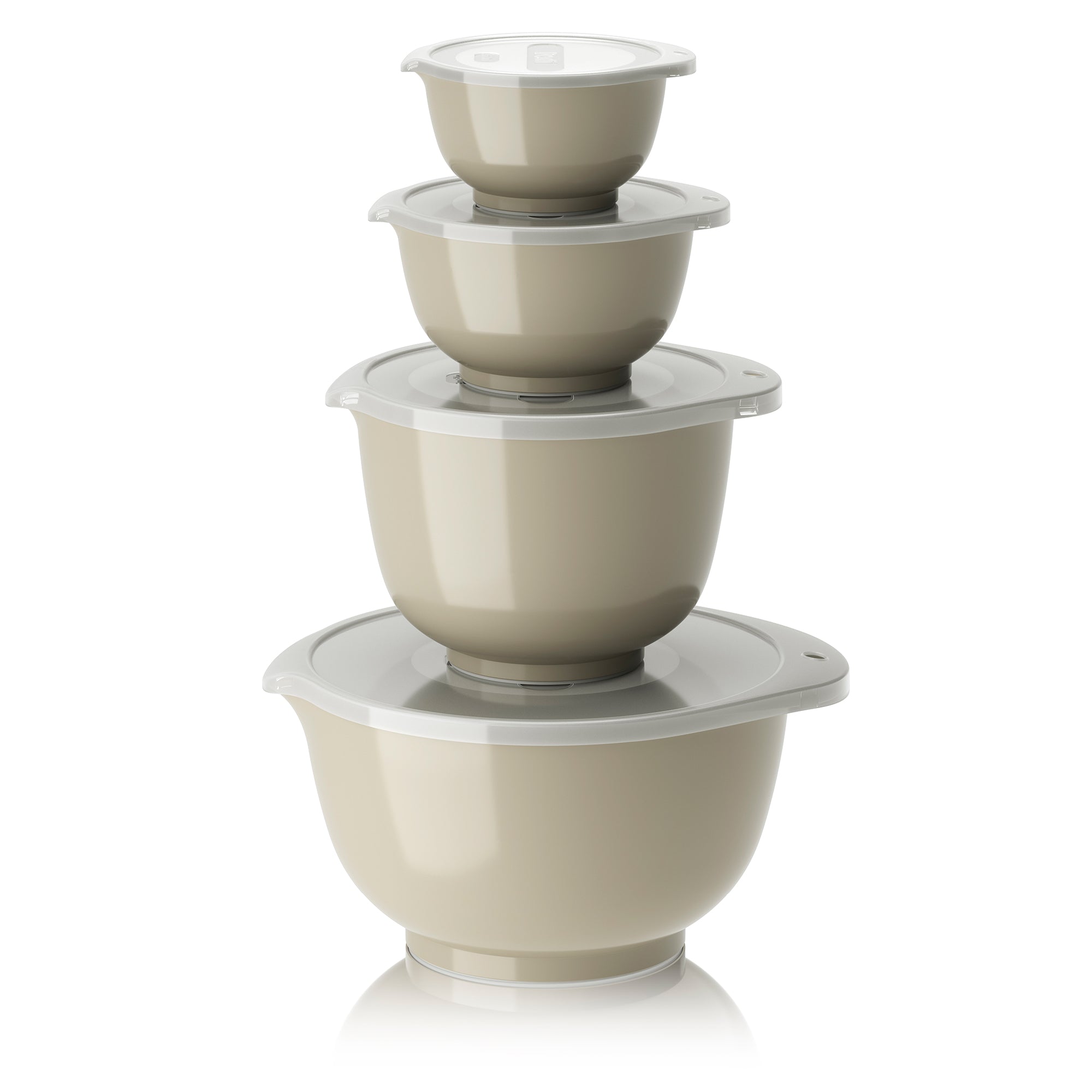 Rosti - Margrethe Rührschüssel-Set | 8er Set / 0,25 l - 3 l / humus