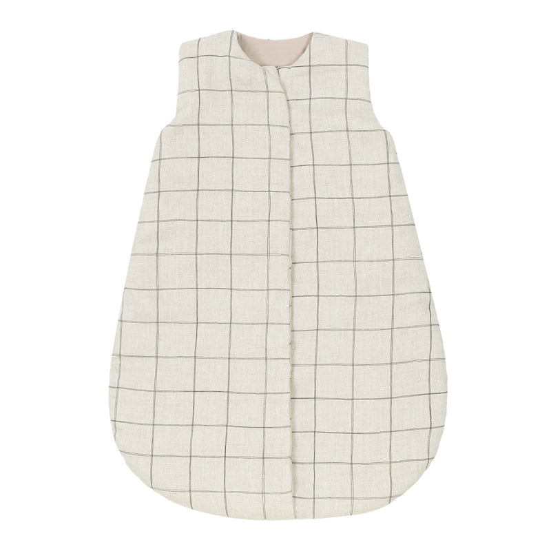 Nobodinoz - L1N0 Baby Schlafsack | mittelwarm / 6-18 Monate / charcoal grid