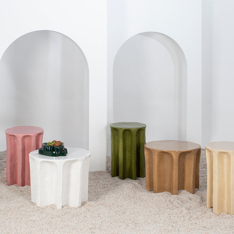 Pulpo - Chouchou Hocker / Beistelltisch | Ø 39 x H 57 cm / grün