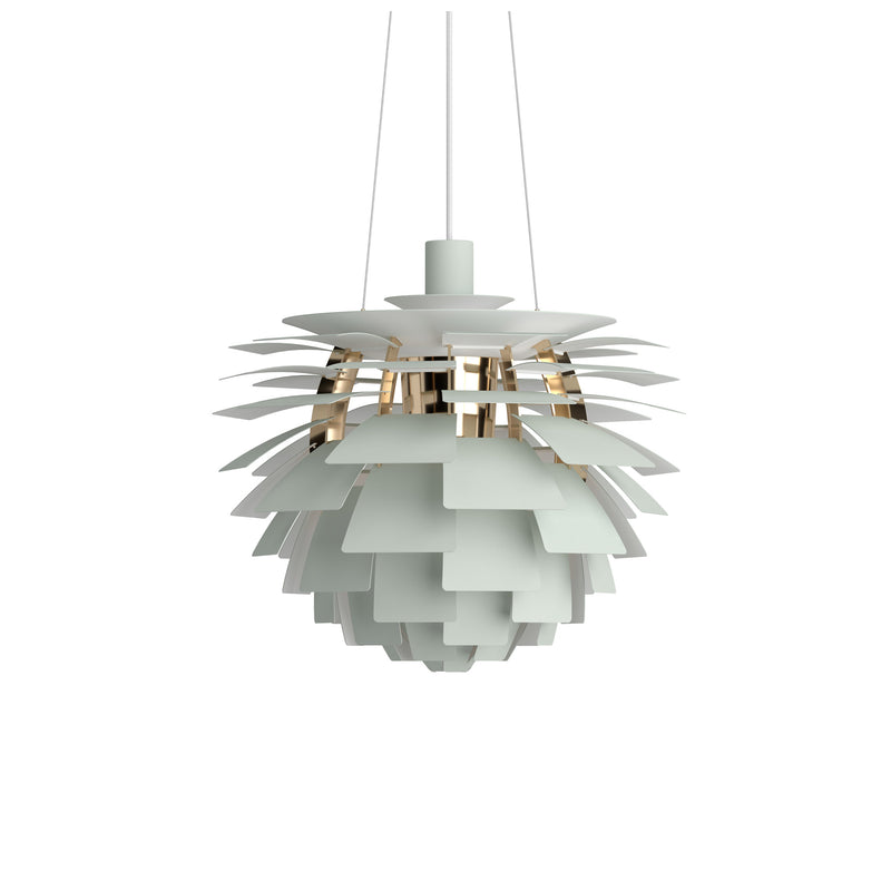 Louis Poulsen - PH Artichoke Pendelleuchte | Ø 48 cm / dusty green/brass metallised
