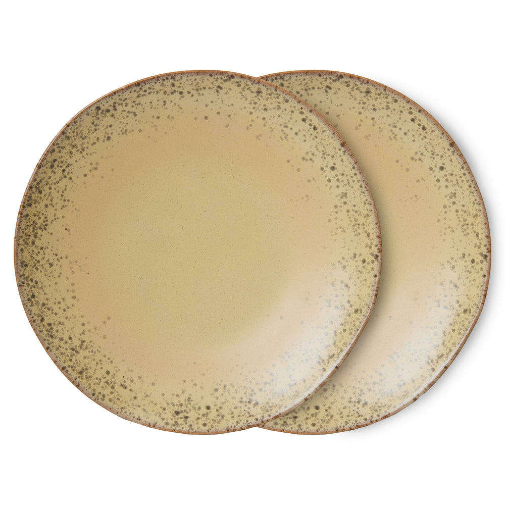 HKliving - 70's Teller Ø 27,5 cm (2er-Set) | grit