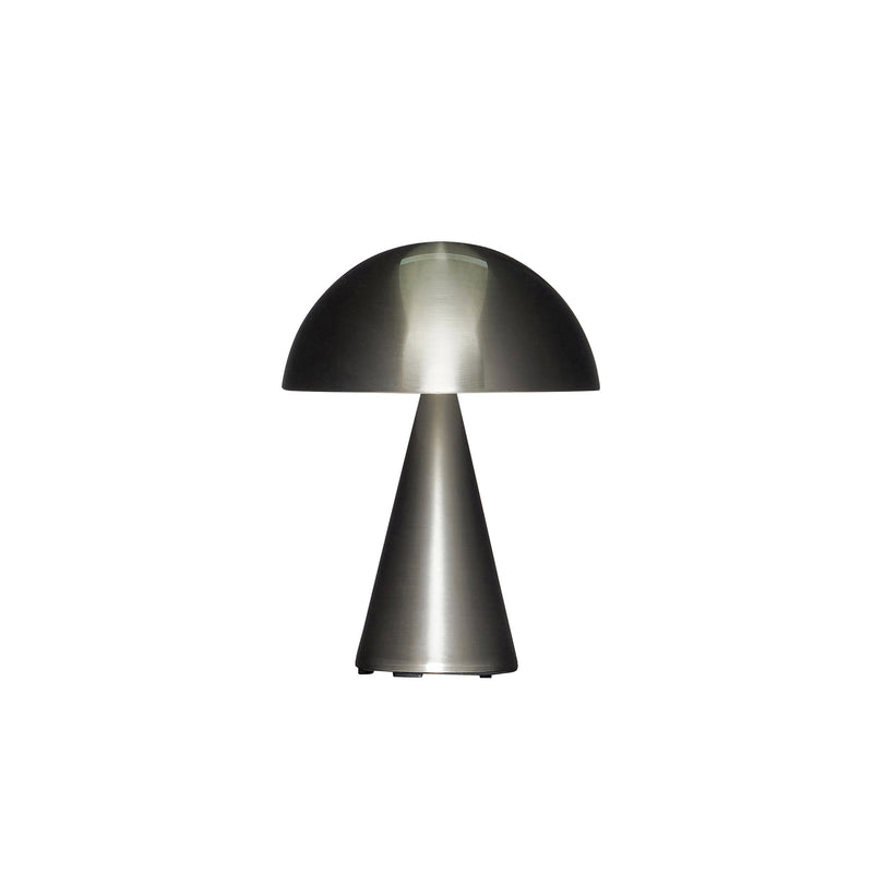 Hübsch Interior - Mush Akku-Tischleuchte | Nickel silber