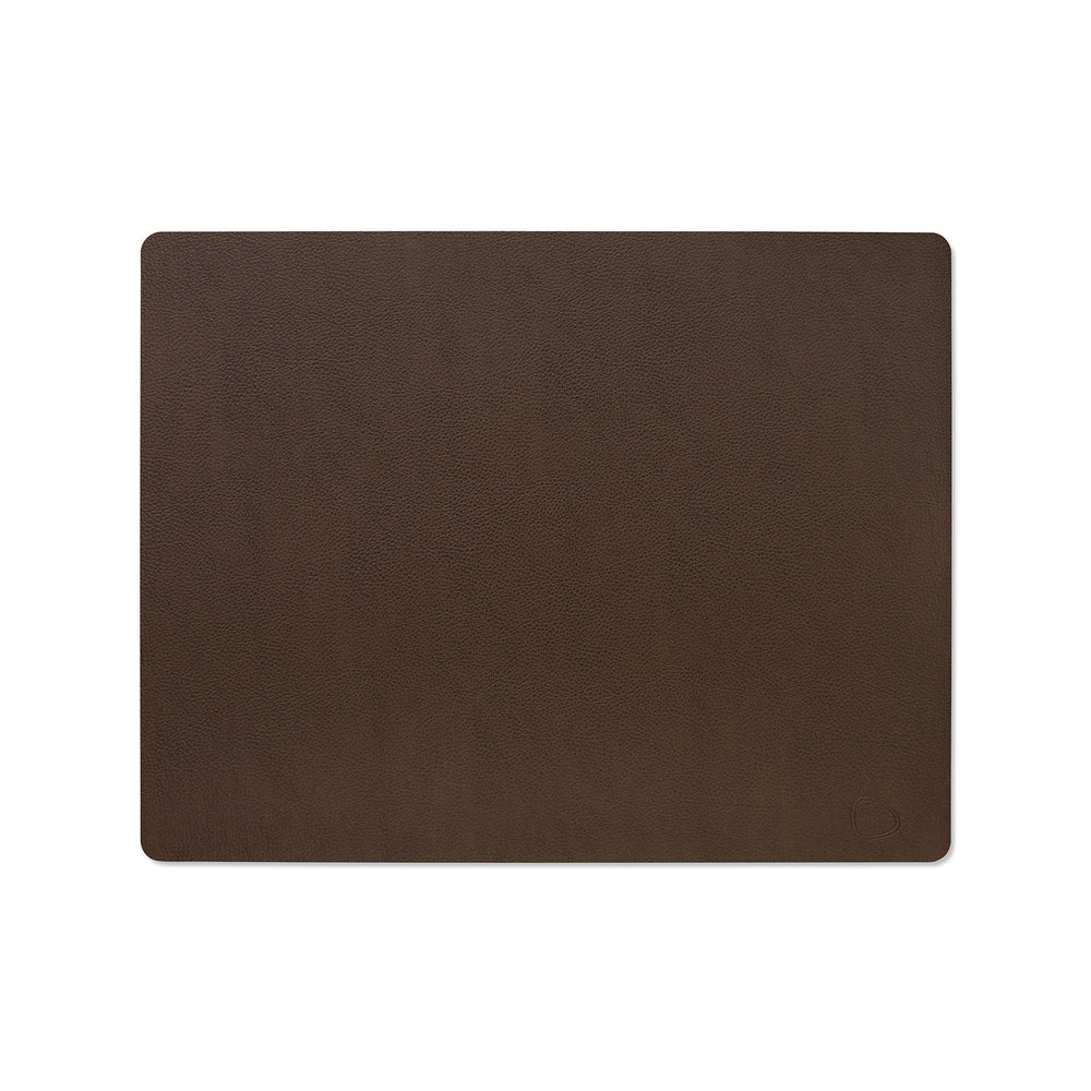 Lind DNA - Tischset Square L | Serene rotbraun