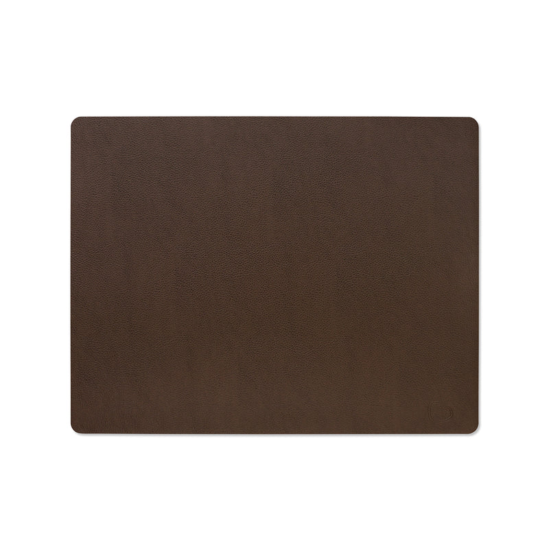 Lind DNA - Tischset Square L | Serene rotbraun
