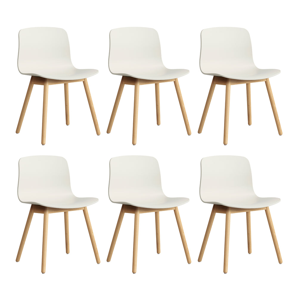 HAY - About A Chair AAC 12 Set | 6er Set / melange cream 2.0 / Eiche lackiert