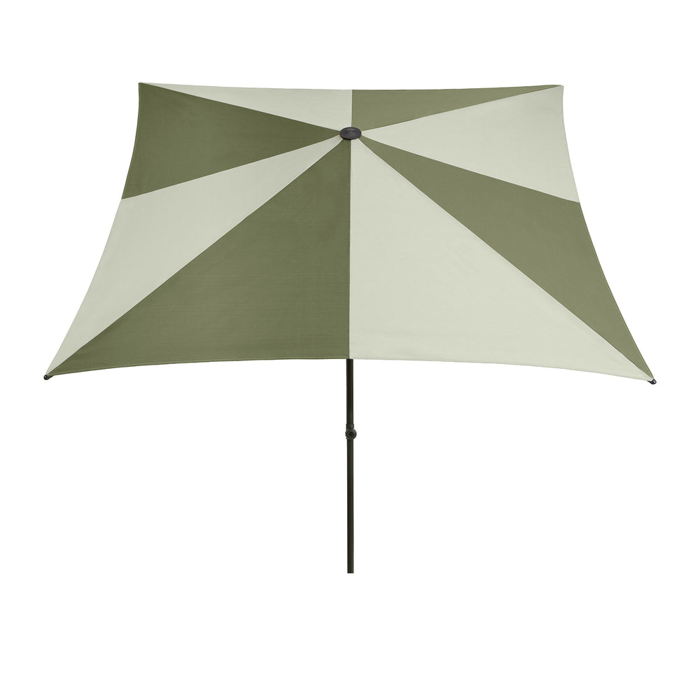 HAY - Terrazza Sonnenschirm | W240 x L240 x H170-250 cm / green and dark green