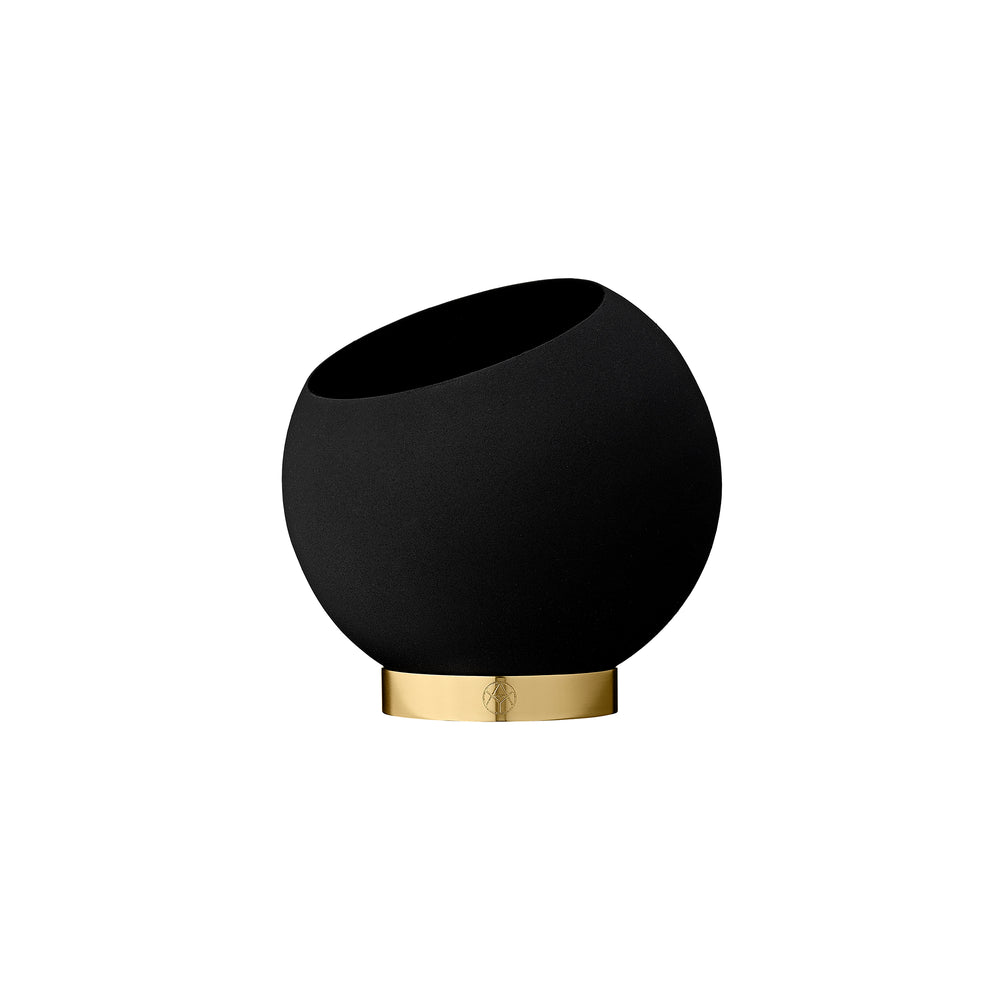 AYTM - Globe Blumentopf | Ø 17 x H 15,4 cm / schwarz