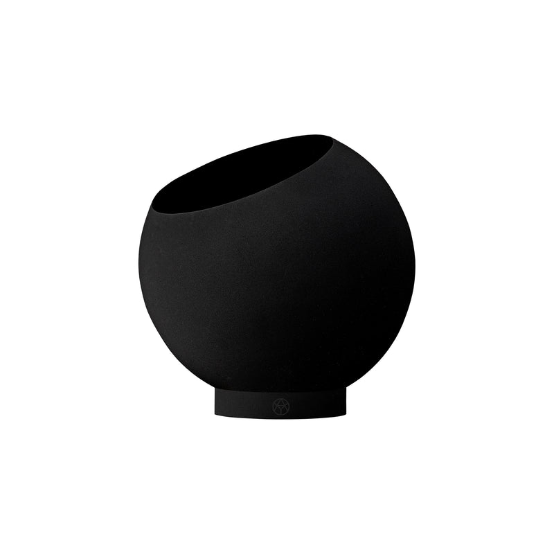 AYTM - Globe Blumentopf | Ø 21 x H 18,8 cm / schwarz/schwarz