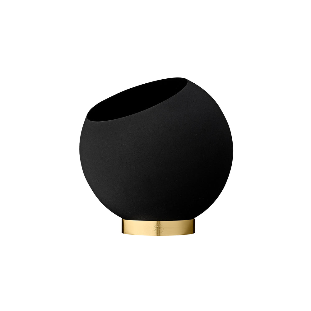 AYTM - Globe Blumentopf | Ø 21 x H 18,8 cm / schwarz