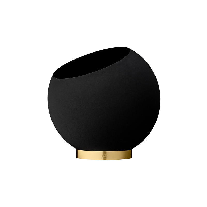 AYTM - Globe Blumentopf | Ø 30 x H 26,6 cm / schwarz
