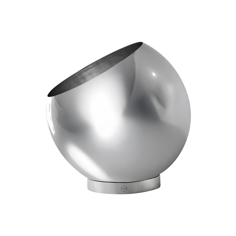 AYTM - Globe Blumentopf | Ø 37 x H 32,2 cm / silber/silber