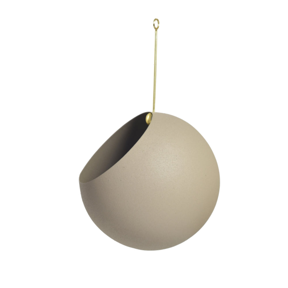 AYTM - Globe Hängeblumentopf | Ø 17 cm / taupe