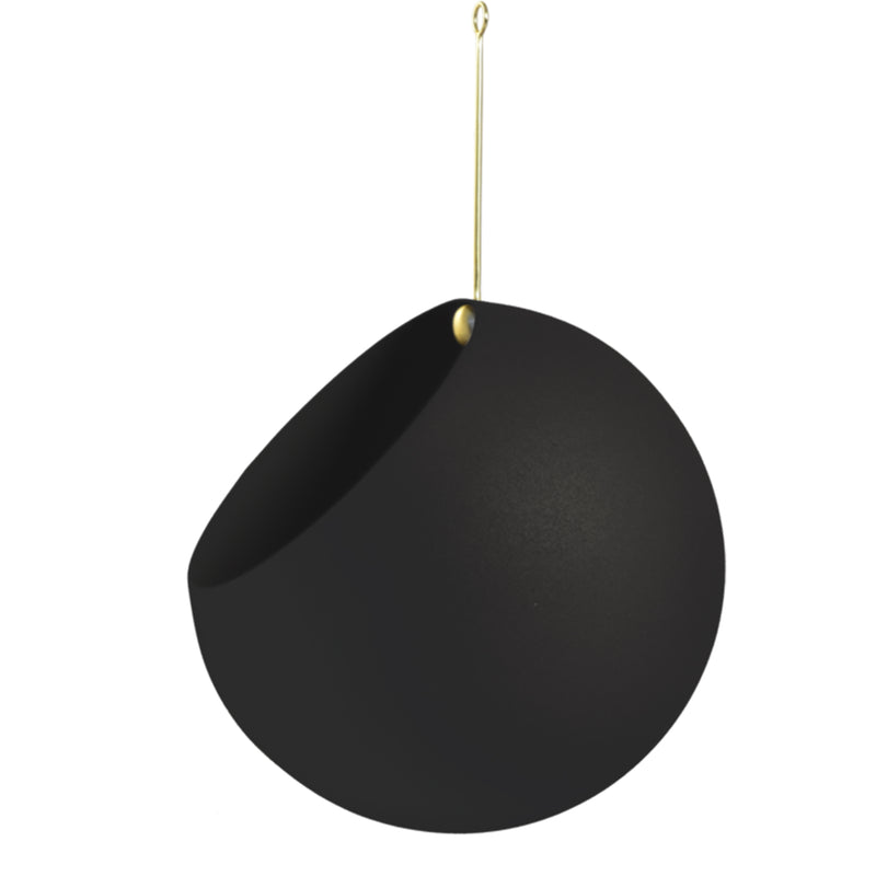 AYTM - Globe Hängeblumentopf | Ø 21 cm / schwarz