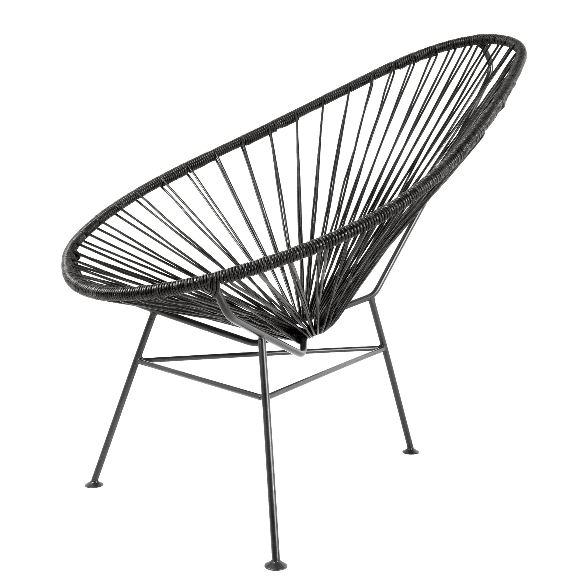 Acapulco Design - Acapulco Chair Leder | Leder schwarz
