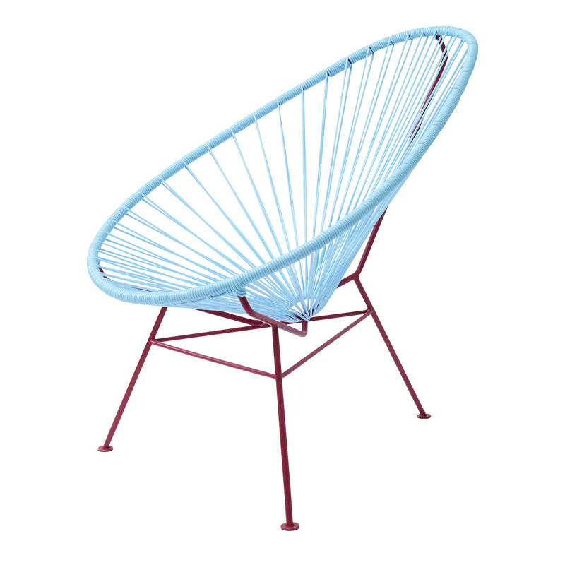 Acapulco Design - Acapulco Chair Classic | hellblau / burgunderrot