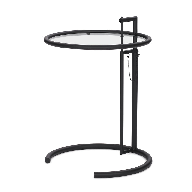 ClassiCon - Adjustable Table E 1027 | Kristallglas klar / schwarz