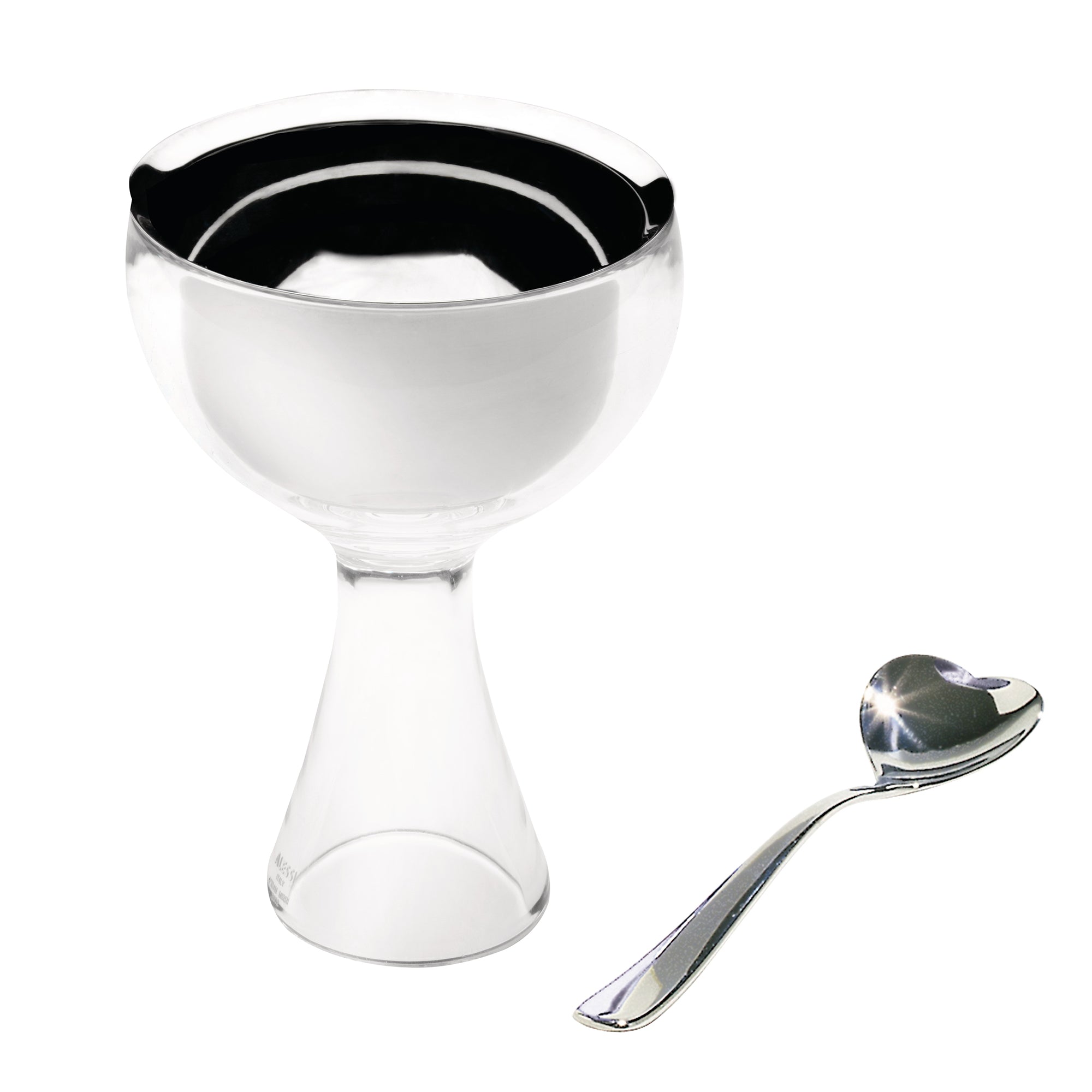 Alessi - Big Love Eisbecher-Set | eisgrau