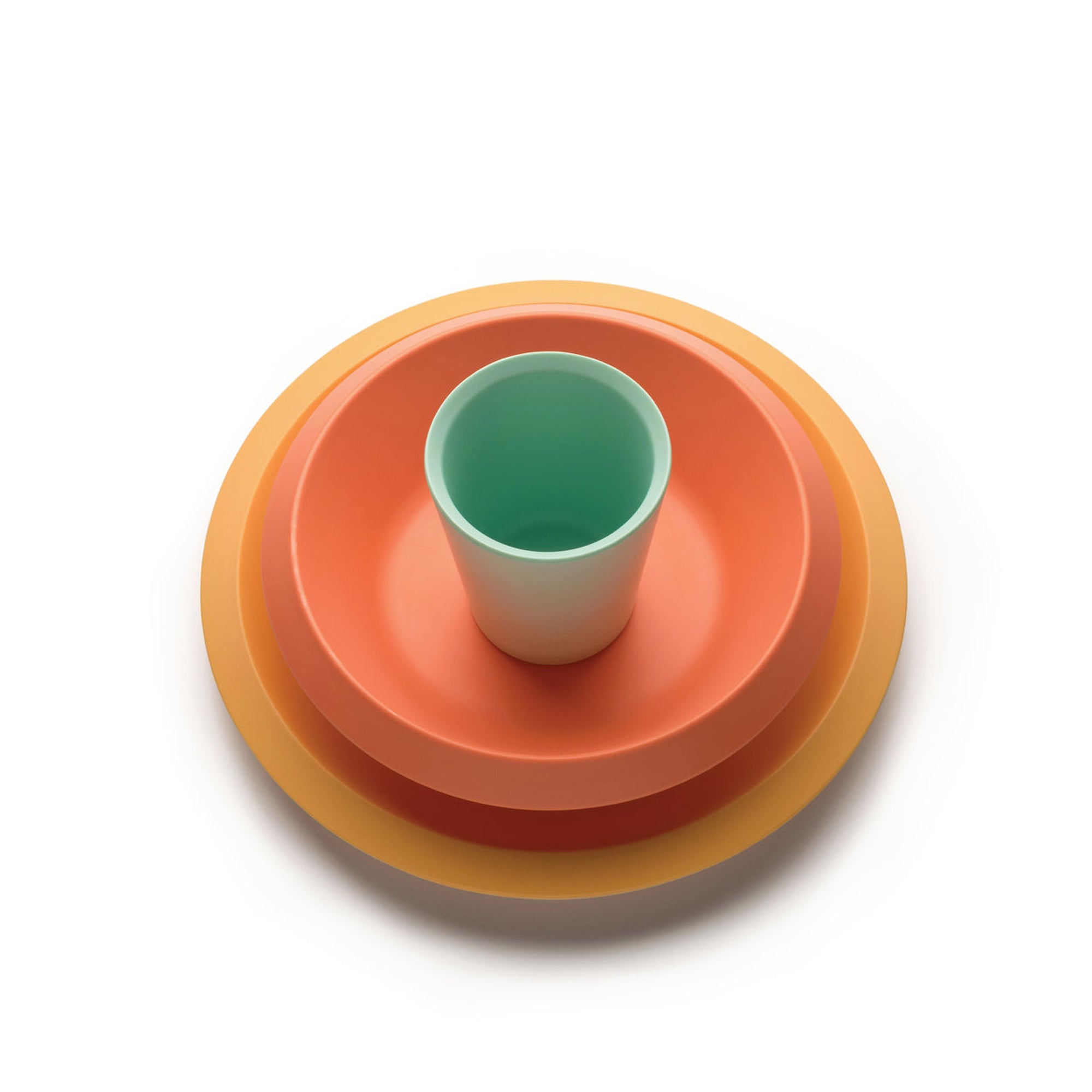 Alessi - Giro Kids Kindergeschirr | gelb/orange/grün