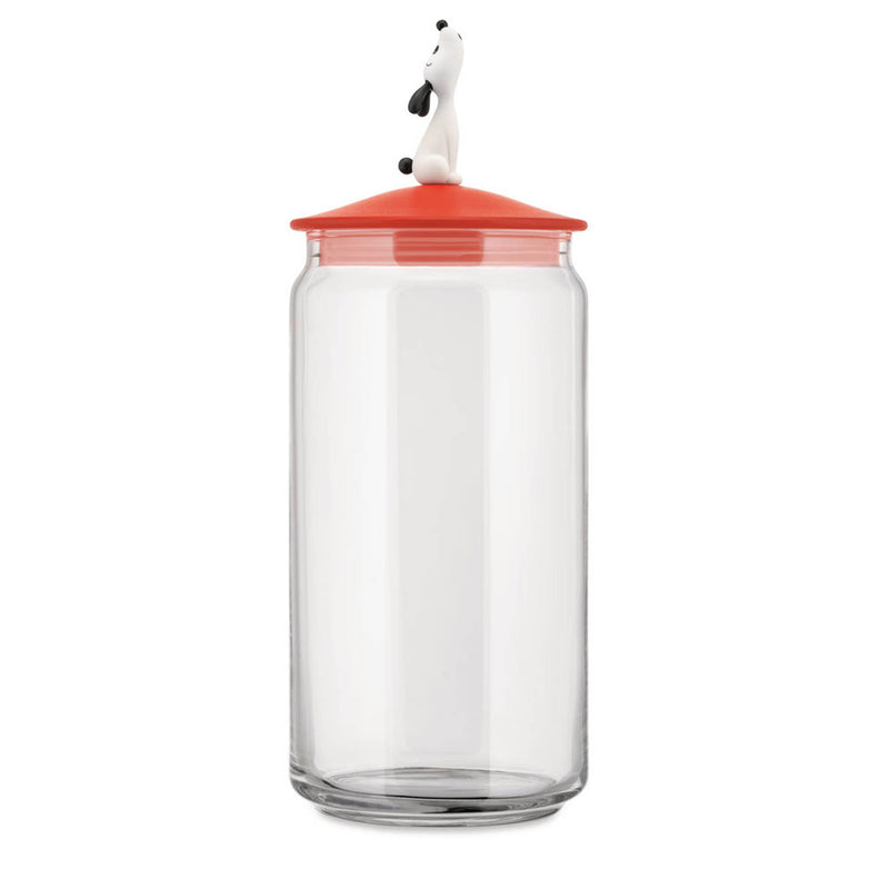 Alessi - Lulà Behälter für Hundefutter | rotorange