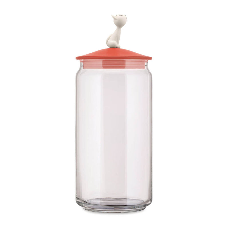 Alessi - Miò Behälter für Katzenfutter | rotorange