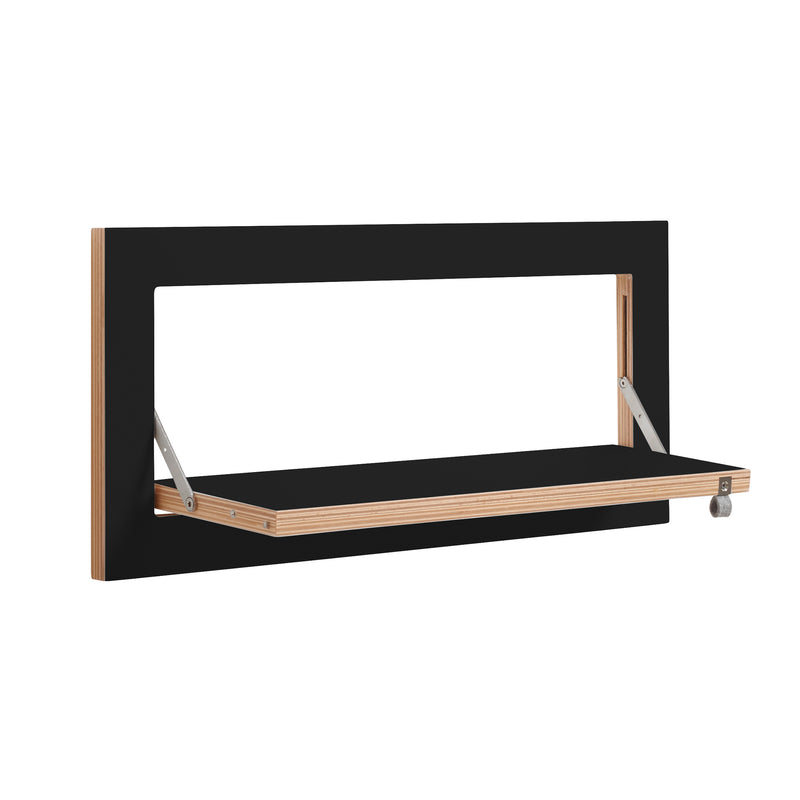 Ambivalenz - Fläpps Regal, 1 Regalboden | 60 x 27 cm / schwarz