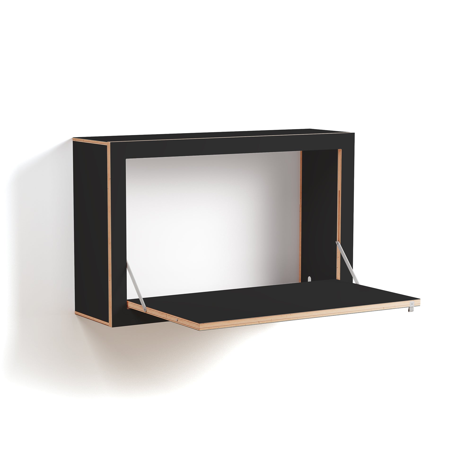 Ambivalenz - Fläpps Box Schreibtisch | 80 x 50 x 20 cm / schwarz