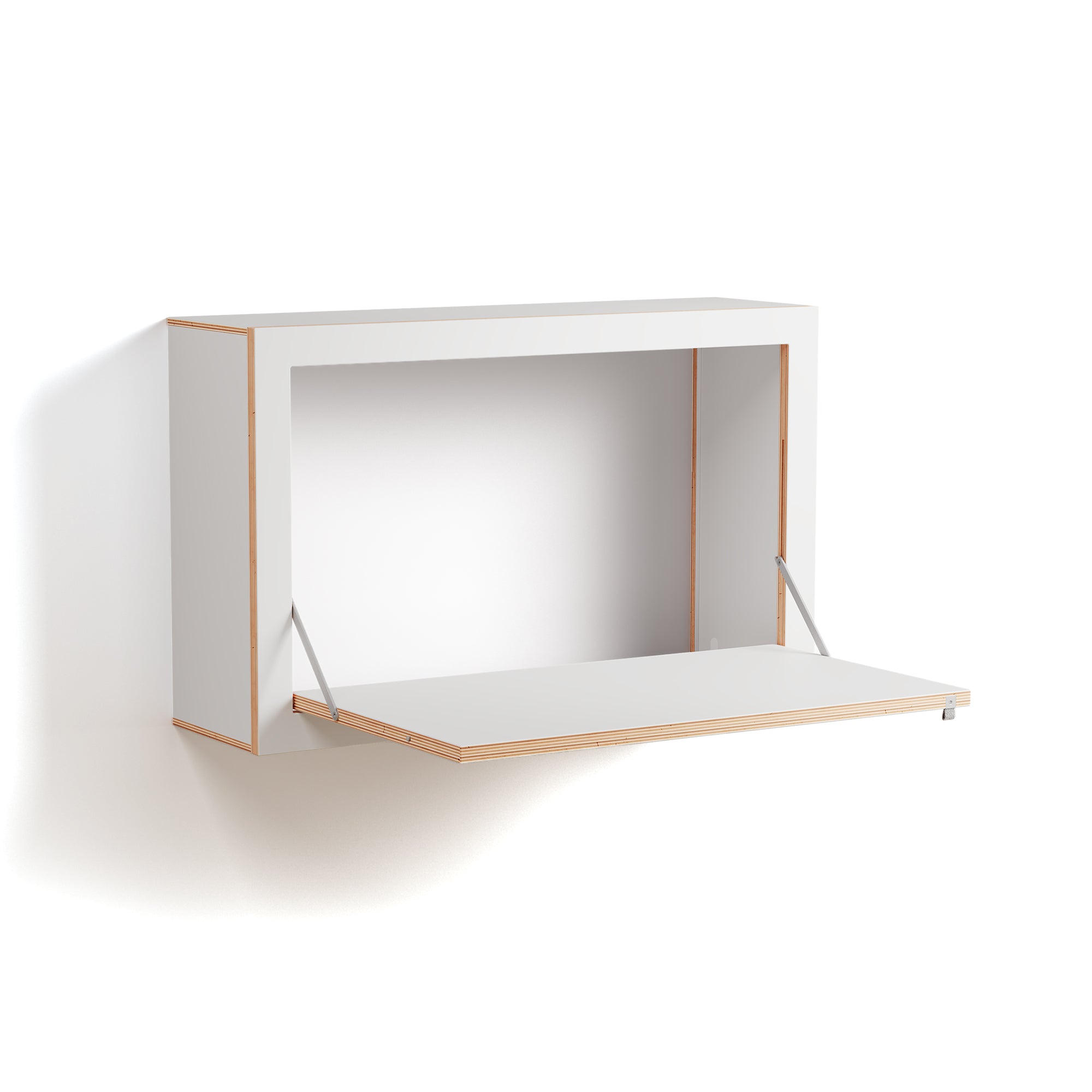 Ambivalenz - Fläpps Box Schreibtisch | 80 x 50 x 20 cm / weiß