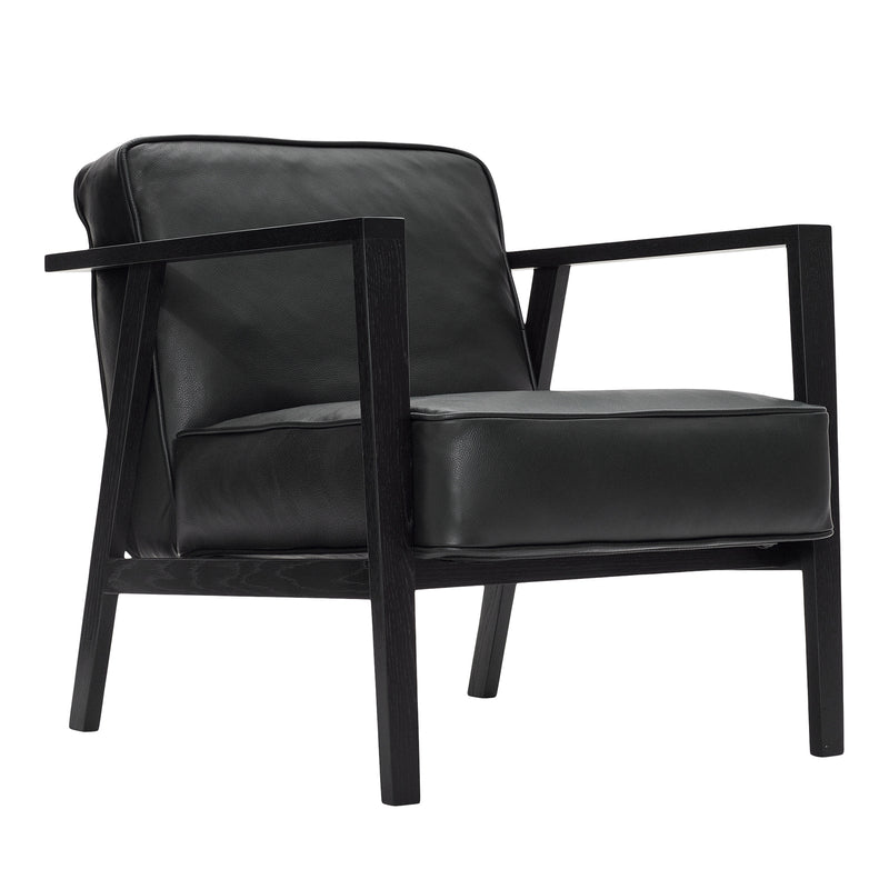 Andersen Furniture - LC1 Lounge Sessel | Eiche schwarz lackiert  / Leder Sevilla schwarz (4001)
