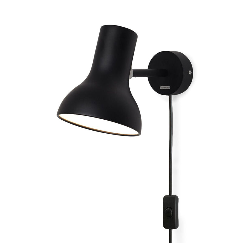 Anglepoise - Type 75 Mini Wandleuchte | mit Kabel / jet schwarz