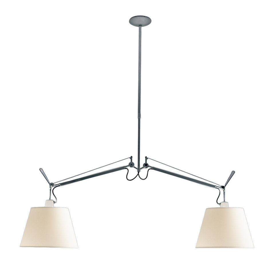 Artemide - Tolomeo Suspension Basculante Due Bracci Pendelleuchte, aluminium | 