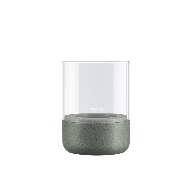 Blomus - Calma Windlicht | einzeln / Ø 10 cm / klar/agave green