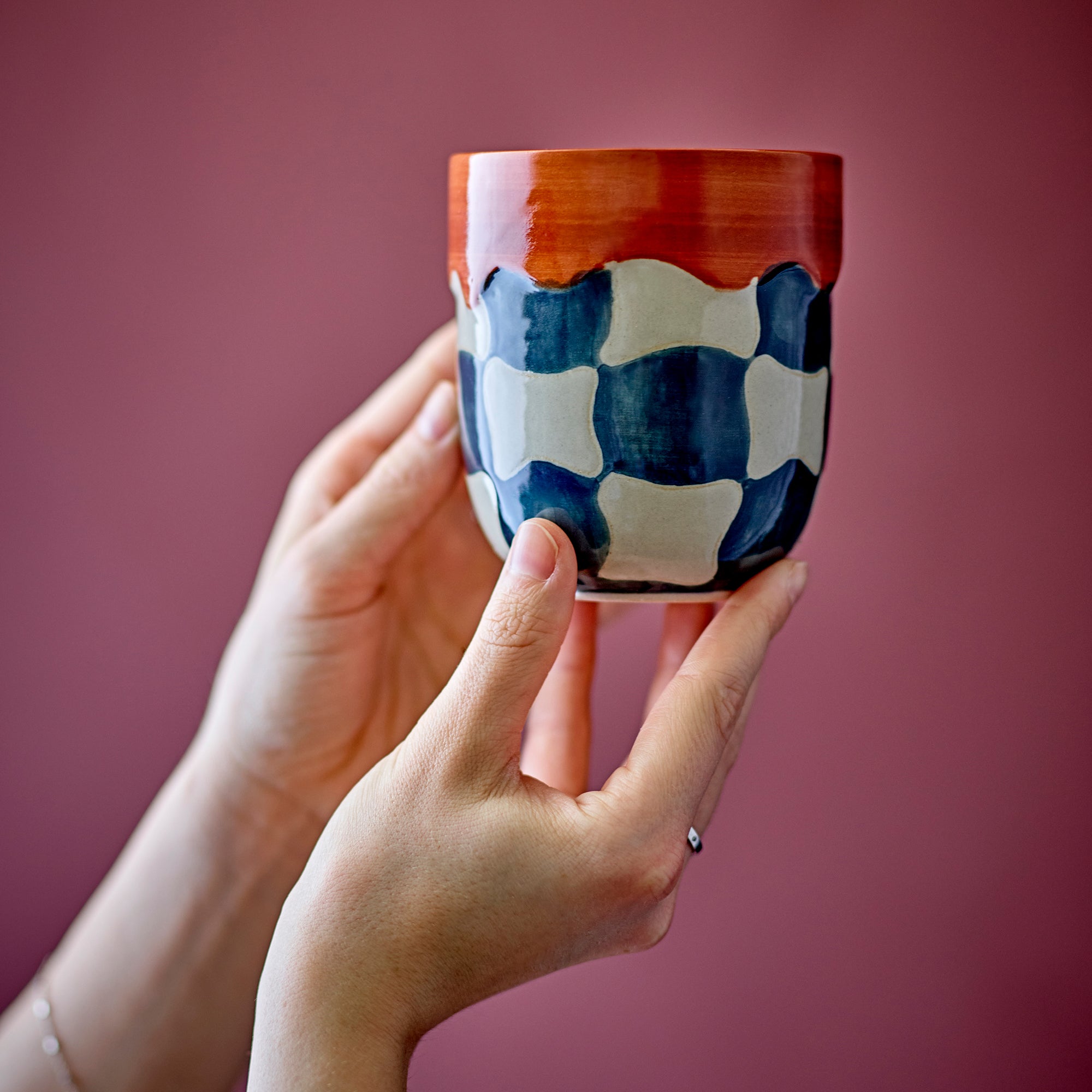 Bloomingville - Check Tasse | 