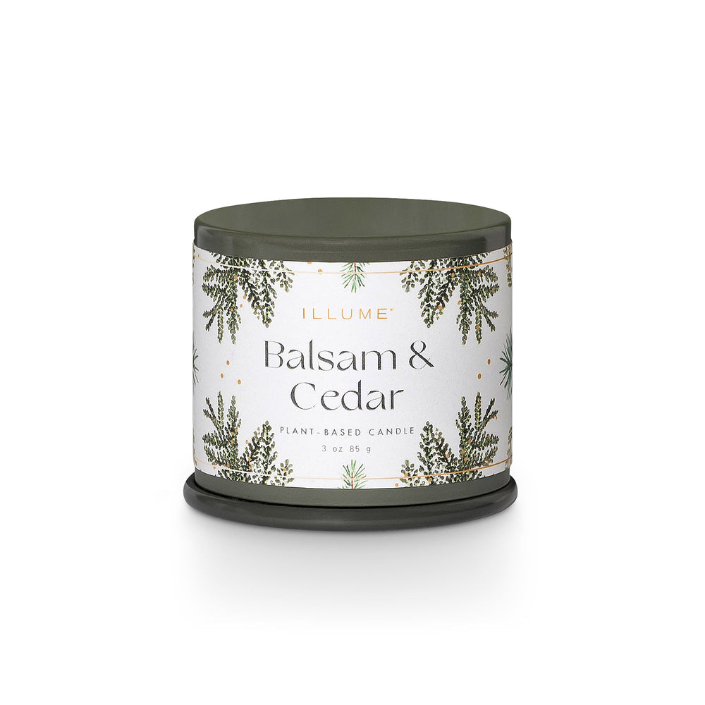 Bloomingville - ILLUME Demi Vanity Tin Duftkerze | Balsam & Cedar