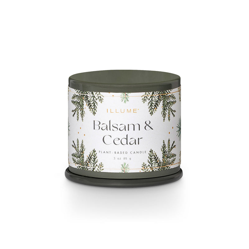 Bloomingville - ILLUME Demi Vanity Tin Duftkerze | Balsam & Cedar