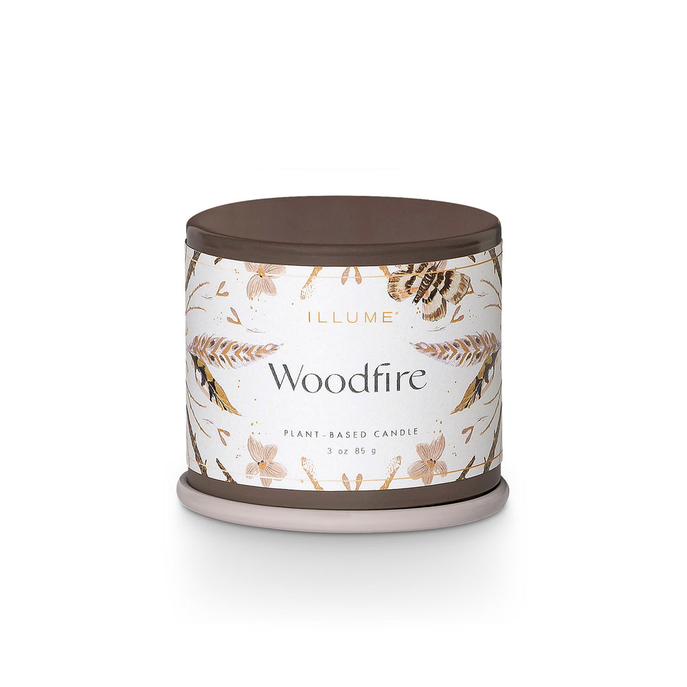 Bloomingville - ILLUME Demi Vanity Tin Duftkerze | Woodfire
