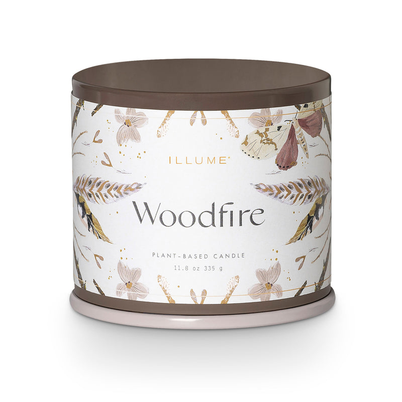 Bloomingville - ILLUME Vanity Tin Duftkerze | Woodfire