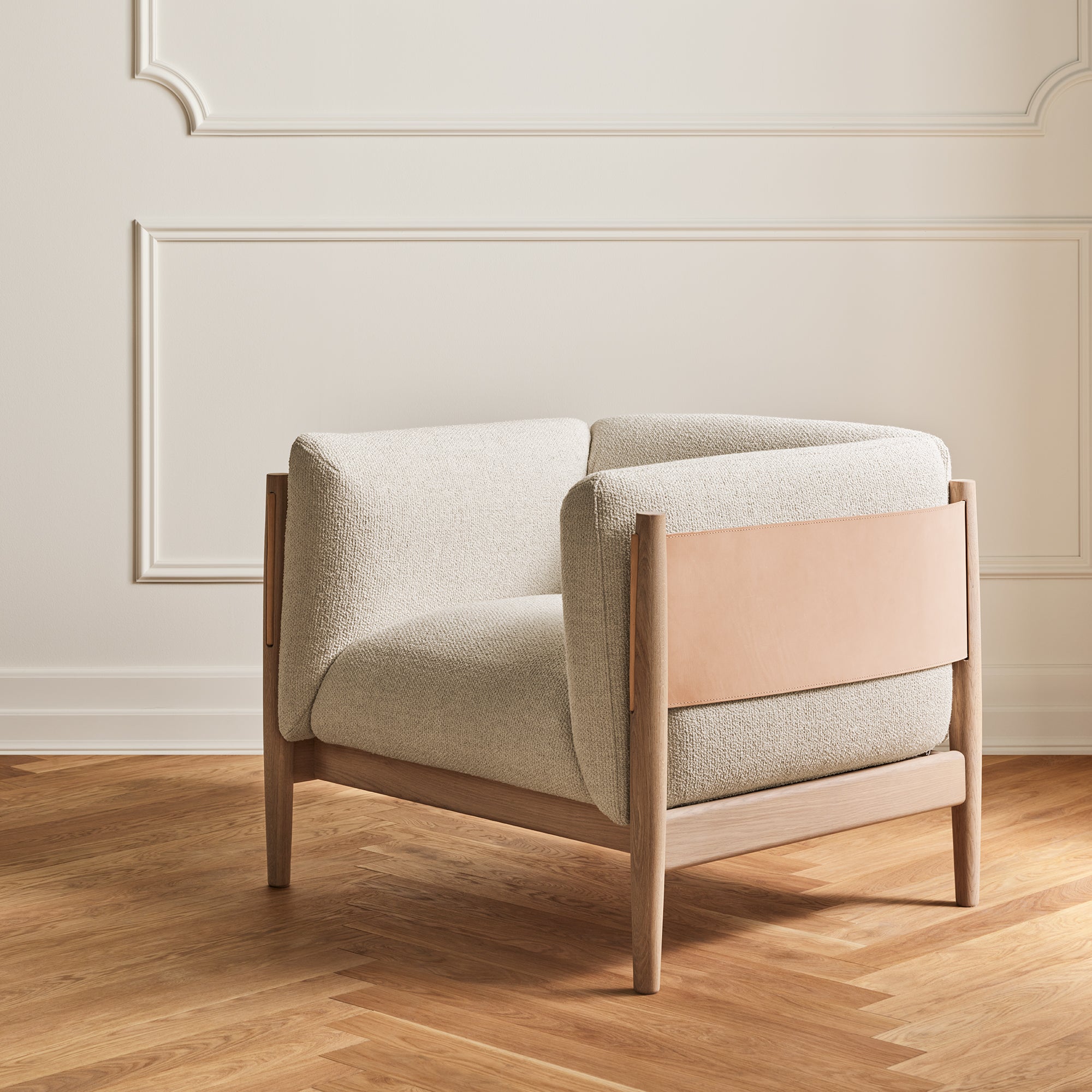 Bolia - Dive Sessel | Baize sand / Vollnarbenleder cognac, Paza beige / Vollnarbenleder cognac, Paza sand / Vollnarbenleder cognac, Baize sand / Naturvolleder, Paza beige / Naturvolleder, Paza sand / Naturvolleder