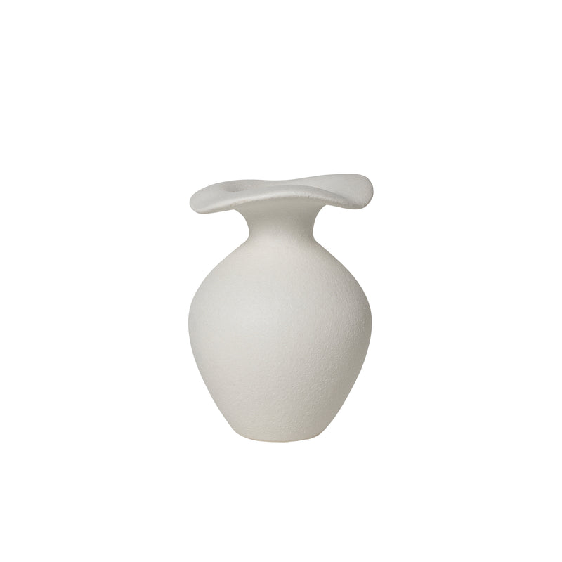 Broste Copenhagen - Florentina Vase | Ø 9,5 cm x H 14 cm / weiß