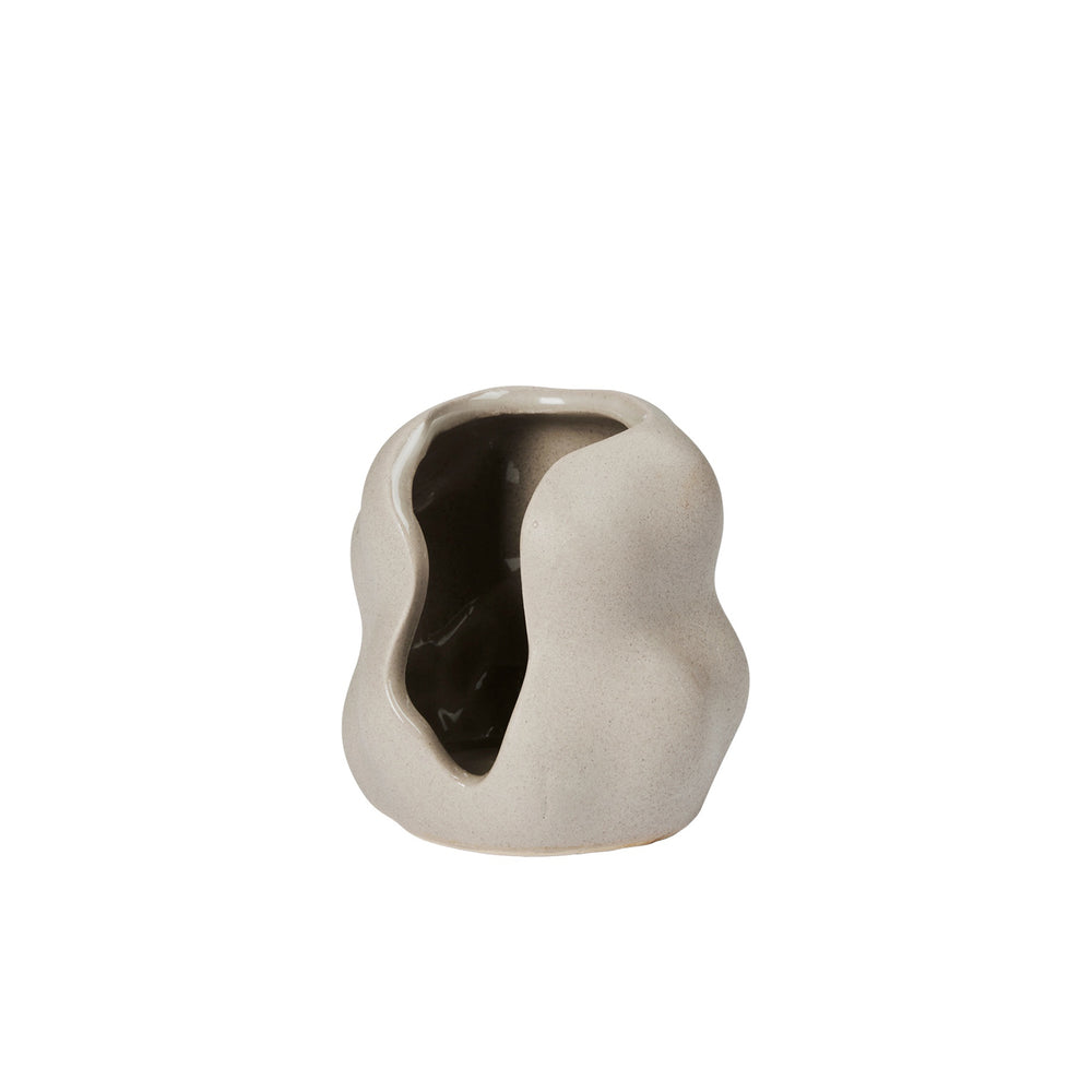 Broste Copenhagen - Hekla Kerzenhalter | Ø 9,5 x H 10 cm / grau
