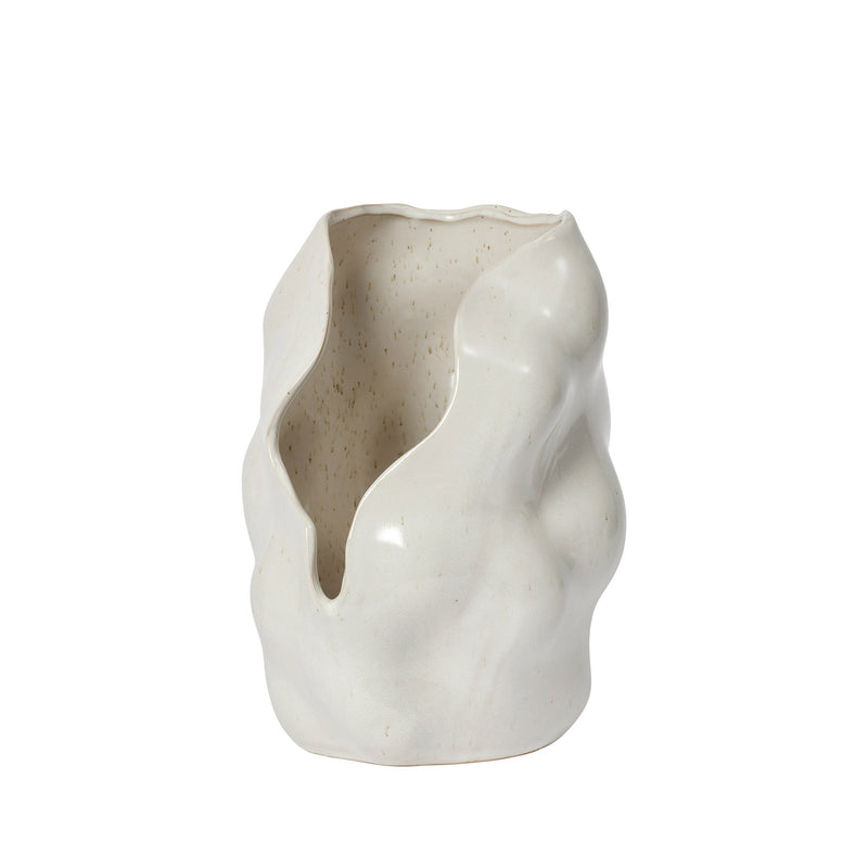 Broste Copenhagen - Hekla Kerzenhalter | Ø 18,6 x H 24 cm / white cream