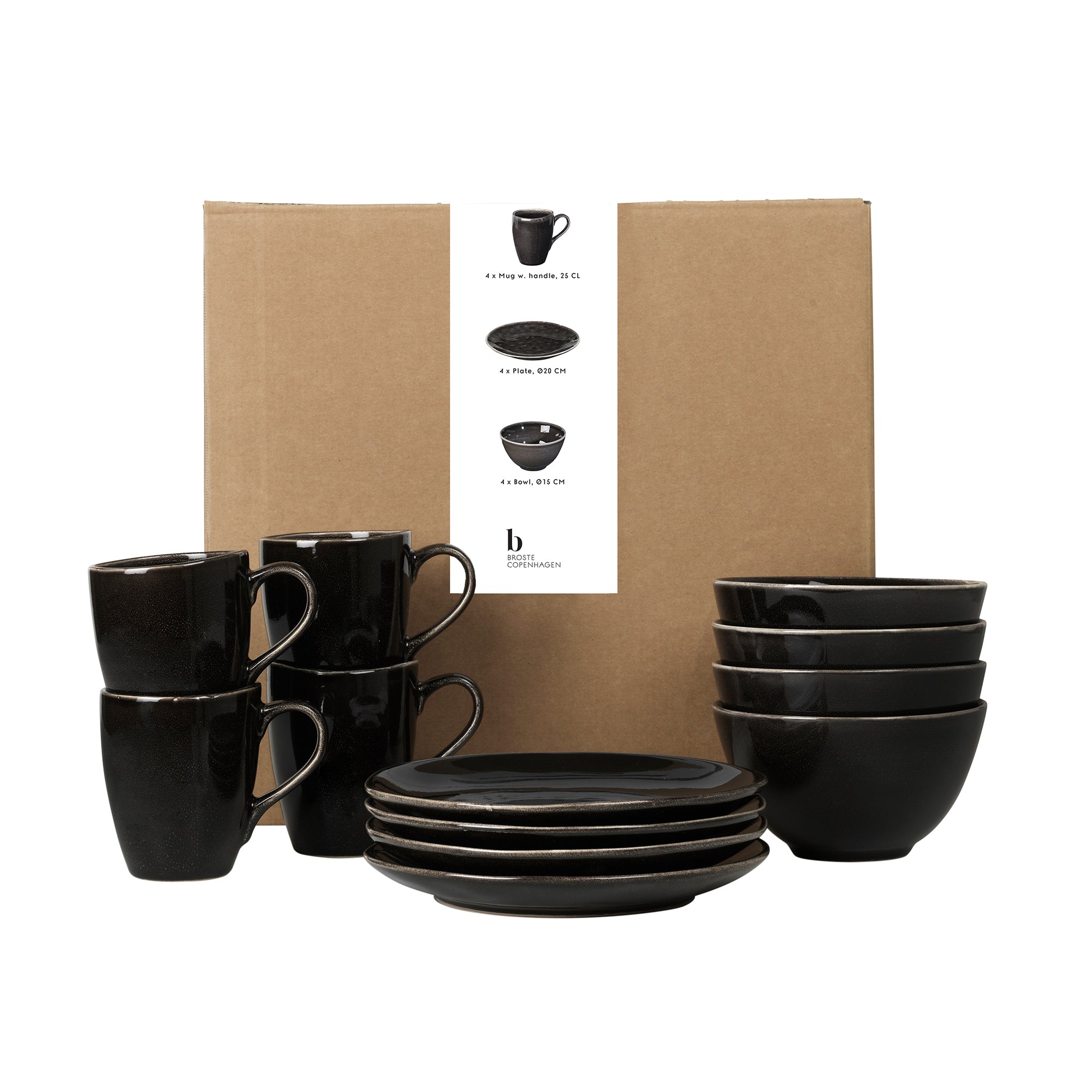 Broste Copenhagen - Nordic Coal Geschirrset | 