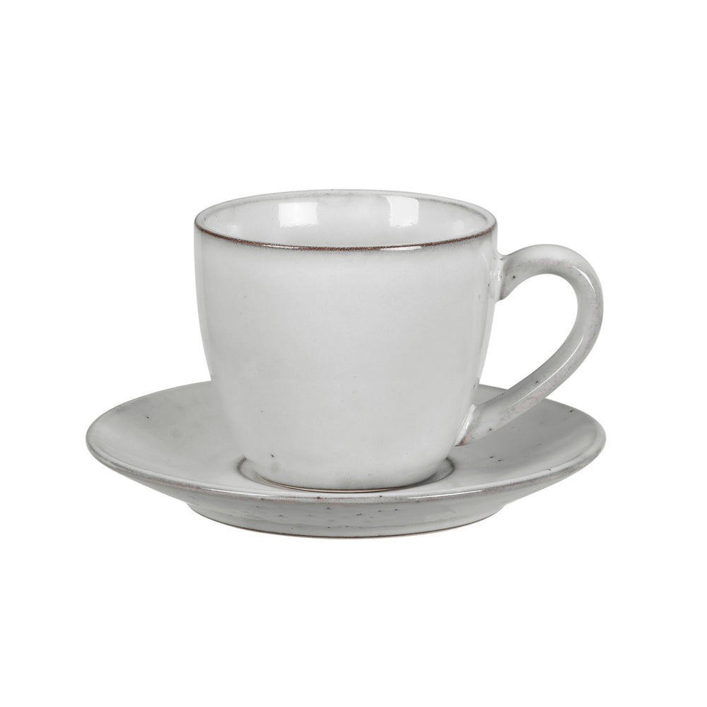 Broste Copenhagen - Nordic Sand Tasse mit Untertasse | 150 ml
