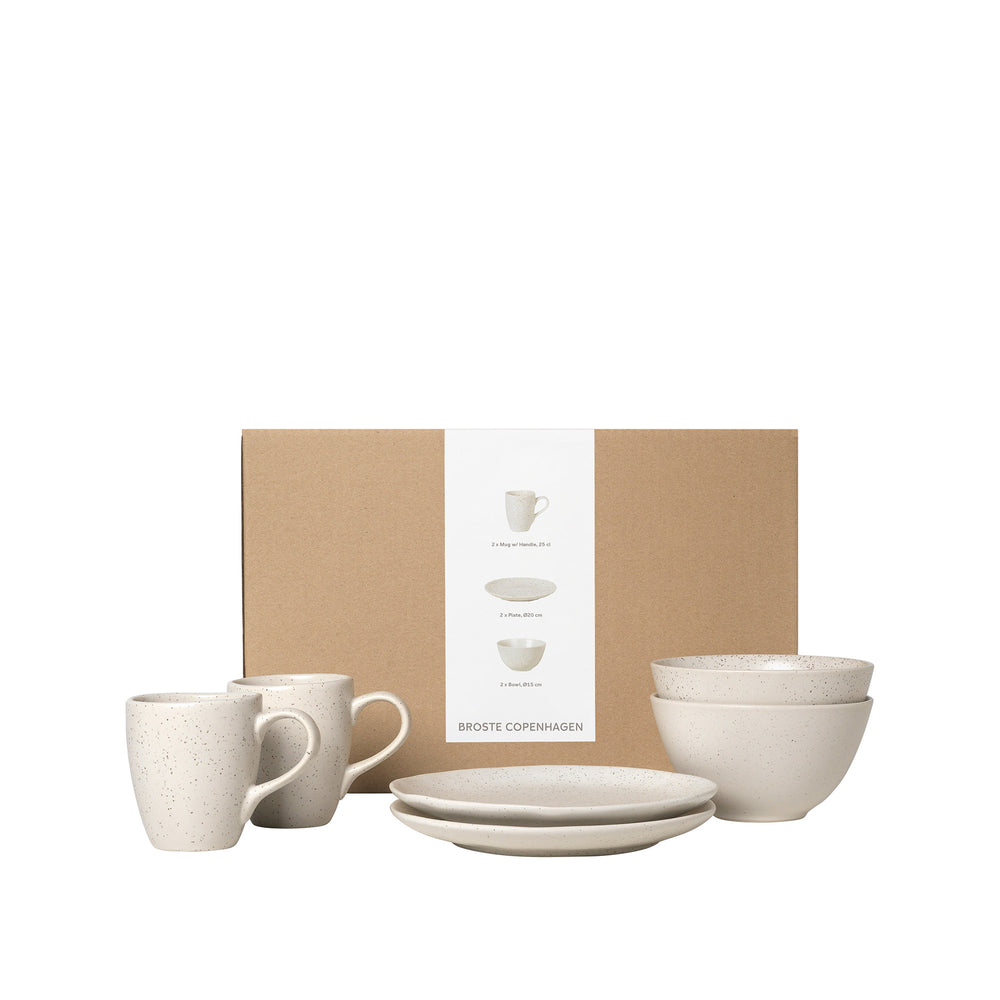 Broste Copenhagen - Nordic Vanilla Geschirrset | Frühstück / 6-tlg.